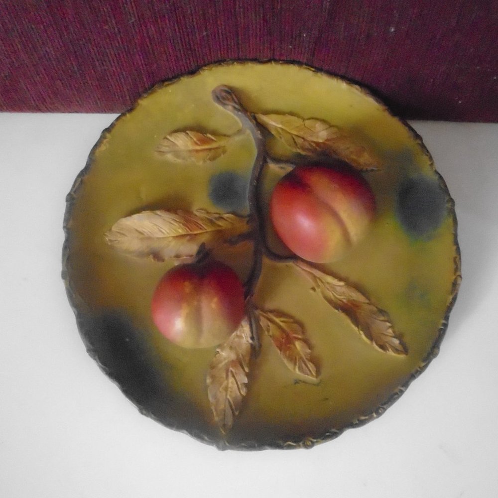 Antique 3D Apple Plate Austria
